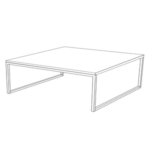 Konferenční stolek Valta (bílá, černá)