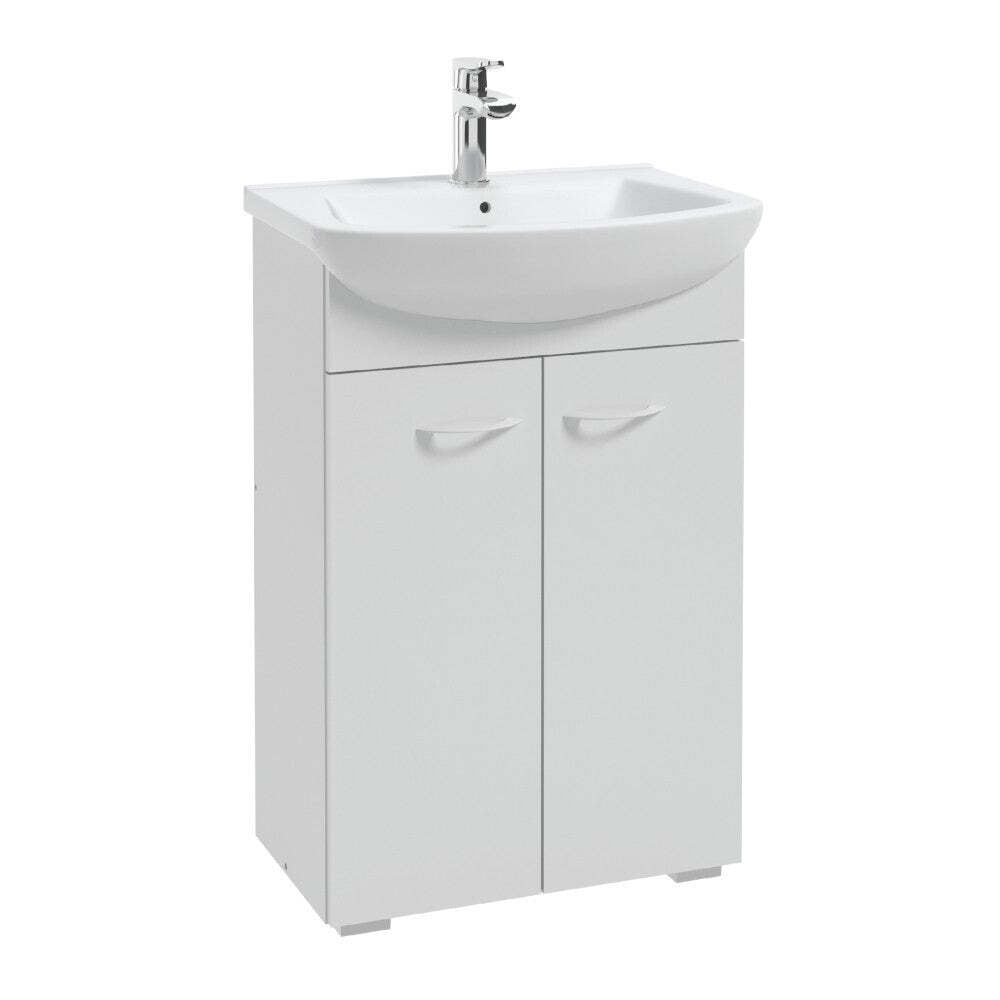 Koupelnová skříňka s umyvadlem Pico Bello (52x79x30 cm, bílá) - II. jakost