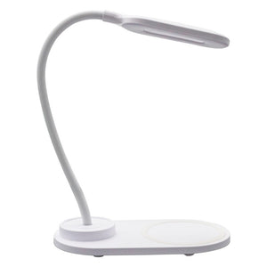 LED stolní lampa AQ LQI55, s nabíječkou, bílá POŠKOZENÝ OBAL