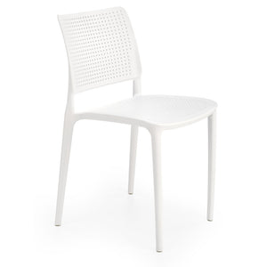 Plastová jídelní židle Capri bílá - PŘEBALENO