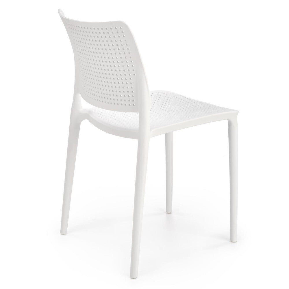 Plastová jídelní židle Capri bílá - PŘEBALENO