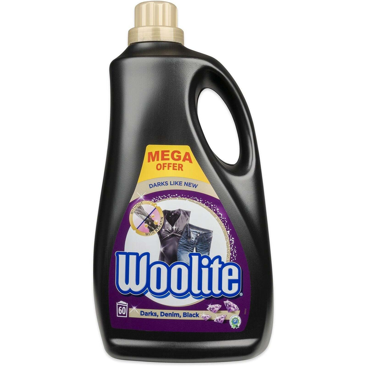 Prací gel Woolite A000012308,  Black, 3,6l VYBALENO