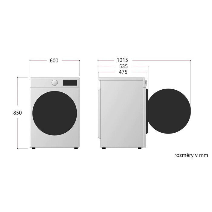 Pračka s předním plněním LG FLR7A82PG, A, 8kg POŠKOZENÝ OBAL