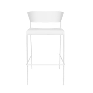 Plastová barová židle Lilly bílá