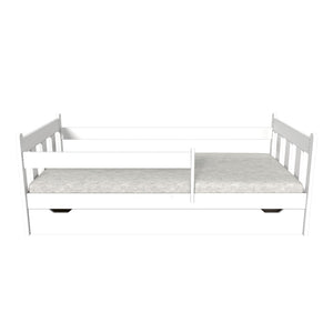 Dětská postel Tommy 80x160, borovice bílá, bez matrace, masiv