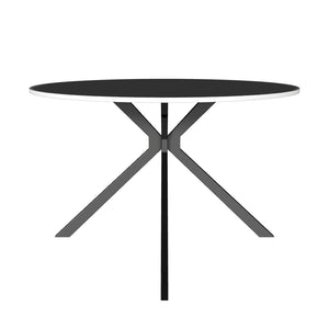 Jídelní stůl Arthur 120x76x120 cm (černá, bílá)