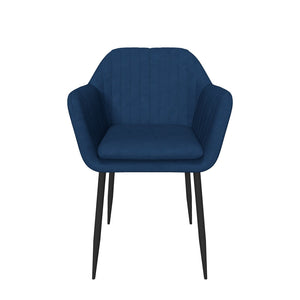 Jídelní židle Aiden modrá, černá