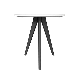 Konferenční stolek Porir - 40x40x40 cm (bílá, černá)