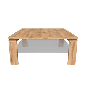 Konferenční stolek Lilly - čtvercový (dub wotan)