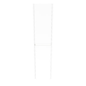 Koupelnová skříňka Charlotte závěsná (40x170x30 cm, bílá mat)