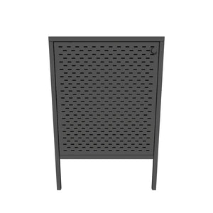 Noční stolek Klamber (kov, černá)
