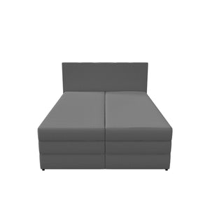 Čalouněná postel Alexa 160x200, šedá, včetně matrace