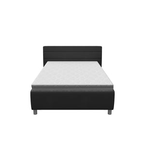 Čalouněná postel Alison 140x200, šedá, bez matrace