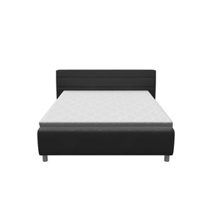 Čalouněná postel Alison 180x200, šedá, včetně matrace