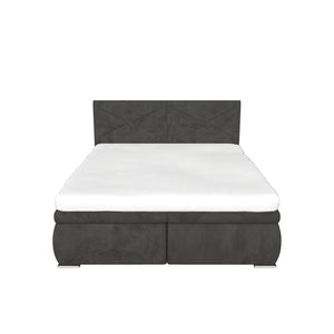 Čalouněná postel Arte 180x200, šedá, bez matrace