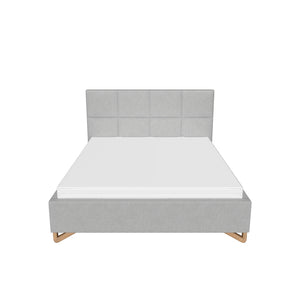 Čalouněná postel Avesta 160x200, šedá, bez matrace