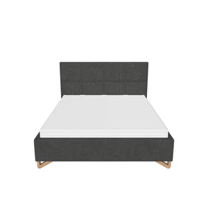 Čalouněná postel Avesta 160x200, černá, bez matrace