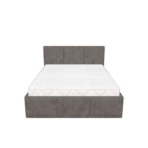 Čalouněná postel Bjorn 160x200, šedohnědá, bez matrace