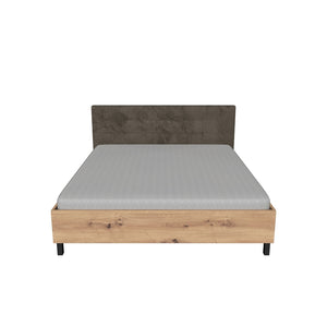 Dřevěná postel Edgar 160x200, dub, bez matrace