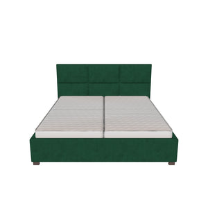 Čalouněná postel Lourdes 180x200, zelená, včetně roštu
