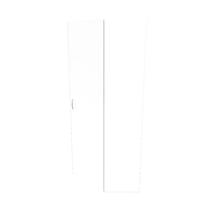 Rohová skříň Ibiza - 80x185x80 cm (bílá)
