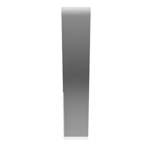 Skříň Moritz  - 45x208x58 cm (bílá, zrcadlo)