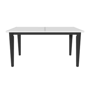 Jídelní stůl Ombo rozkládací 150-190x76,5x80 cm (bílá, dub)