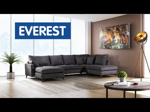 Sedací souprava do U Everest pravý roh šedá