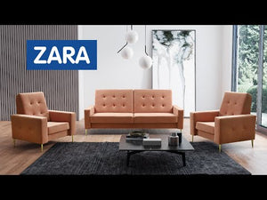 Sedací souprava Zara 3R+1+1 rozkládací růžová