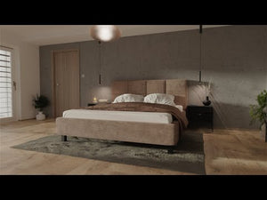 Čalouněná postel Andrea 180x200, béžová, bez matrace