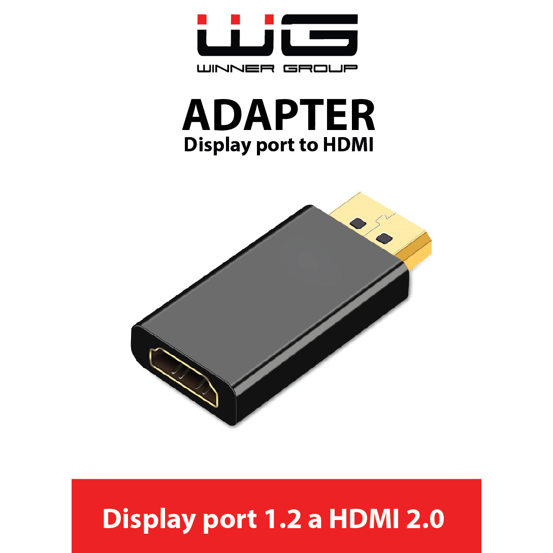 Redukce WG Display port (male) na HDMI (female), černá