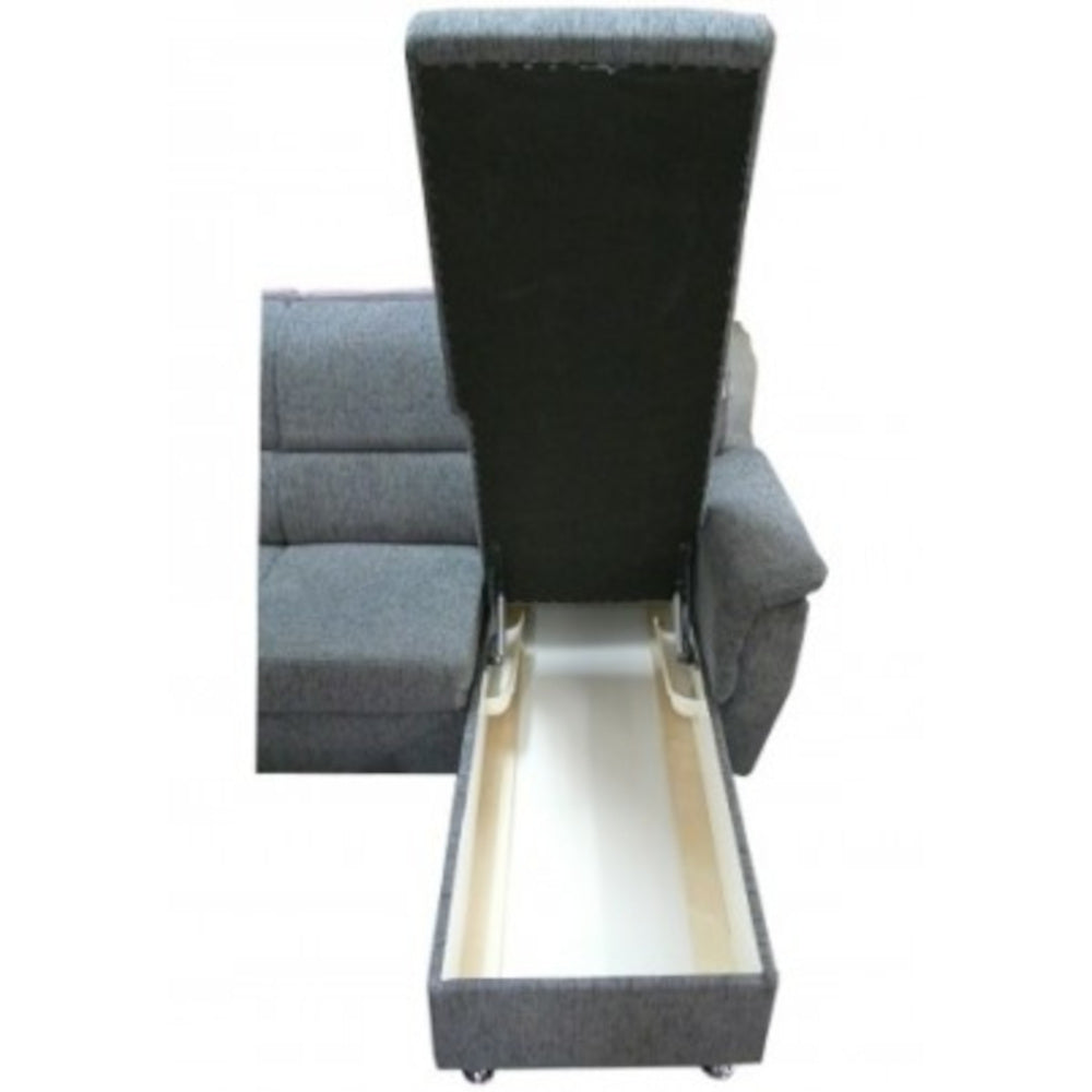 Rohová sedačka rozkládací Duo Panama pravý roh hnědá - afryka 72 - II. jakost