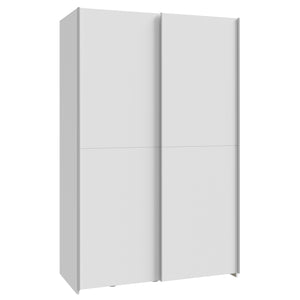 Šatní skříň Amy - 120,1x190,5x61,2 cm (bílá)