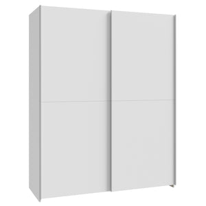 Šatní skříň Amy - 150,1x190,5x61,2 cm (bílá)