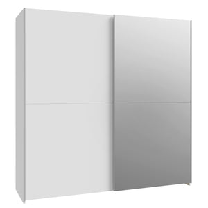 Šatní skříň Amy - 190,1x190,5x61,2 cm (bílá)