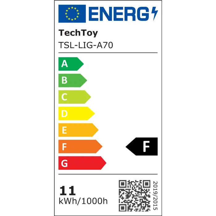 SMART žárovka TechToy TSL-LIG-A70, RGB, E27, 11W