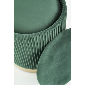 Taburet Becka s úložným prostorem - set 2 kusů zelená