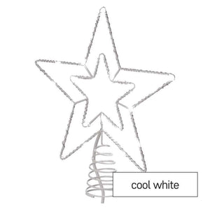 Vánoční hvězda Emos D1ZC01, studená bílá, 28cm JEVÍ ZNÁMKY POUŽITÍ