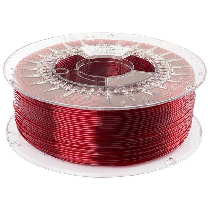 3D filament Spectrum, Premium PET-G, 1,75mm, 80050, transp. red