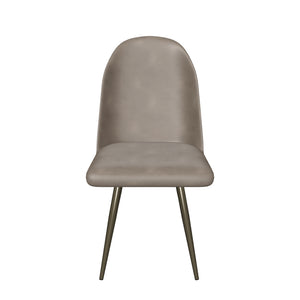 Popy - Jídelní židle (tmavě krémová, dub medový)