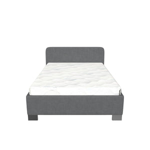 Čalouněná postel Arlo 140x200, šedá, včetně matrace