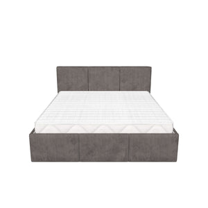 Čalouněná postel Bjorn 180x200, šedohnědá, bez matrace