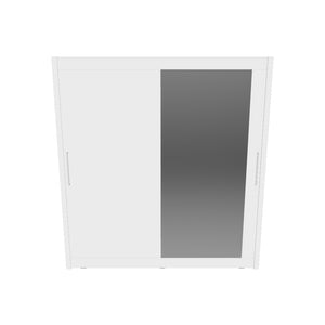Šatní skříň Malaca - 204x214x62 (bílá)