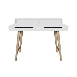 Psací stůl Rolef (bílá, dřevo)