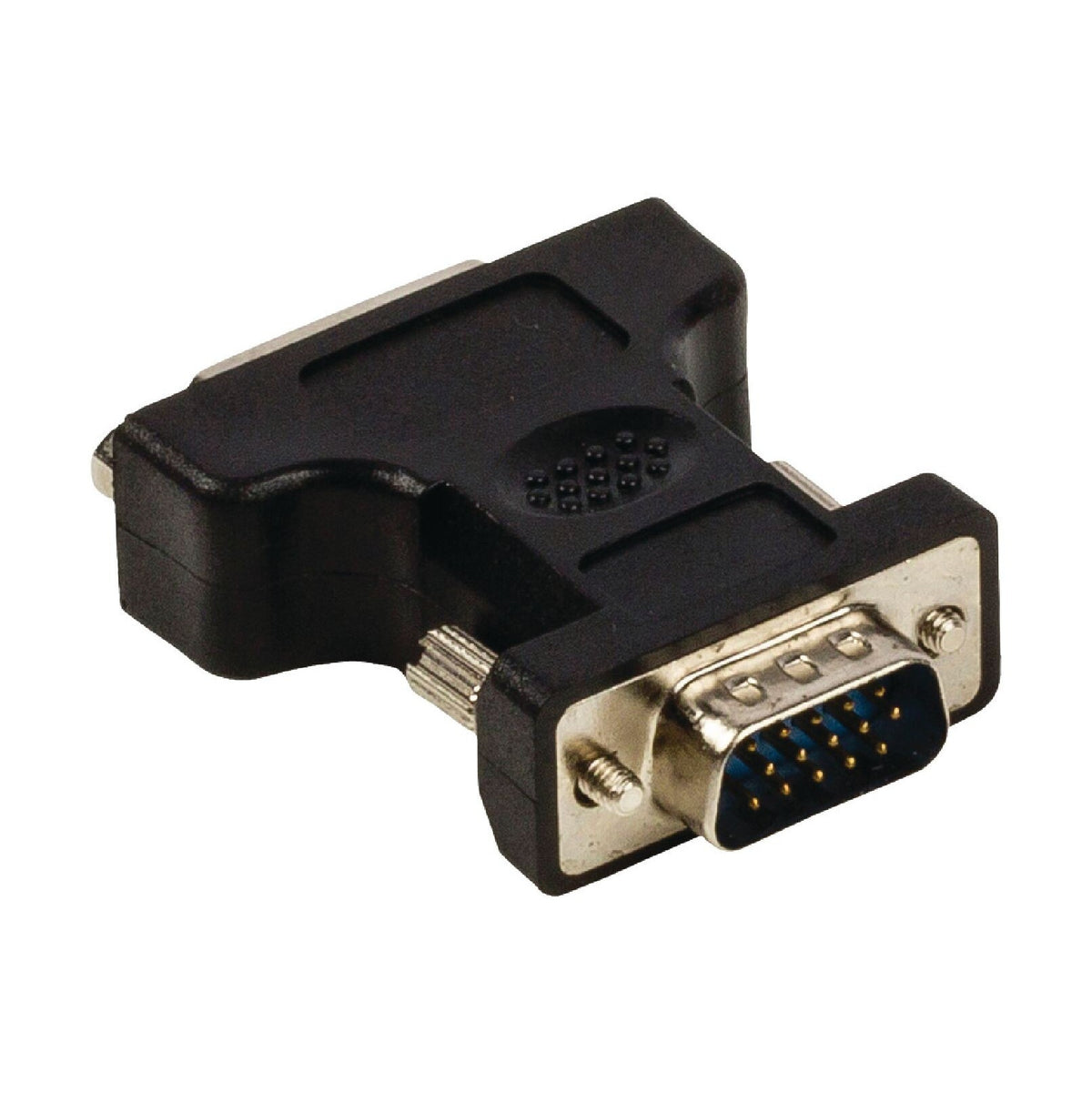 Adaptér VGADVI,zástrčka VGA 24+5pinová zásuvka DVI-I,černý