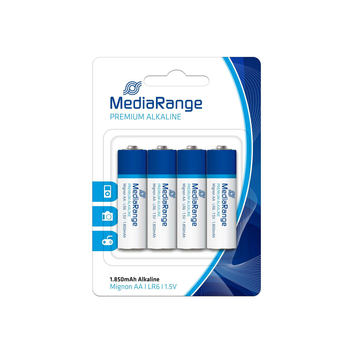 Alkalická baterie MediaRange Premium AA 1.5V, 4ks