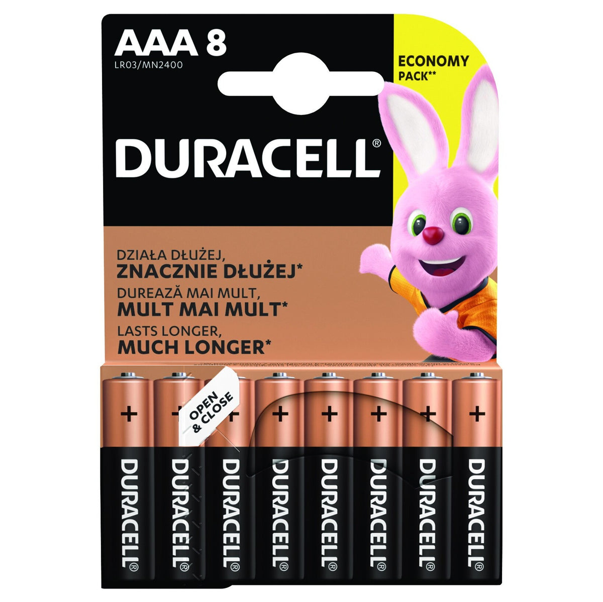 Baterie DURACELL Basic,AAA,8 ks