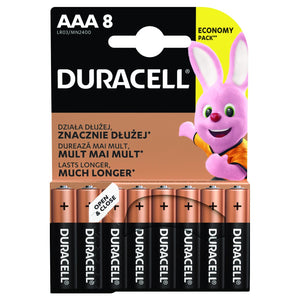 Baterie DURACELL Basic,AAA,8 ks
