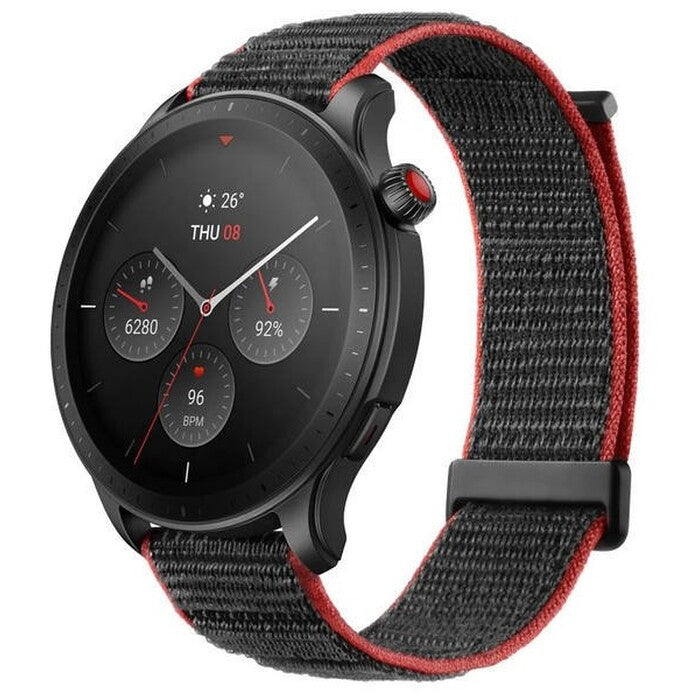 Chytré hodinky Amazfit GTR 4, černá s šedým řemínkem