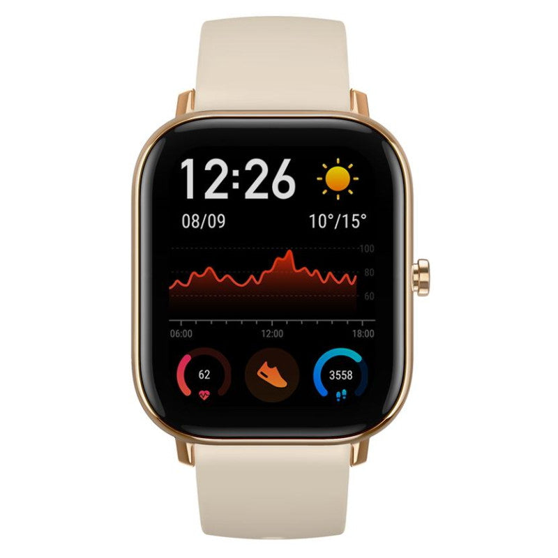 Chytré hodinky Amazfit GTS, zlatá